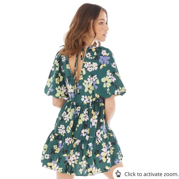 Nobody’s Child Women’s Vienna Floral Mini Dress Size 2 - Picture 3 of 11